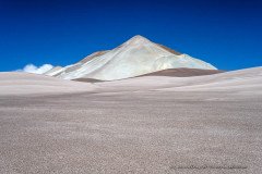 Otherworldly desert landscape in the arid Atacama desert near Salar de Pedernales