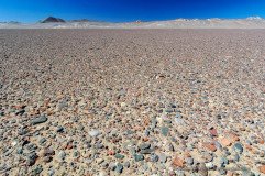Gravel plains of the central desolate and hyper-arid Atacama Desert, Chile