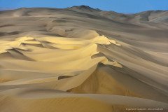 Beautiful sand dunes near Iquique, Atacama Desert