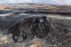 Fagradalsfjall crater from the 2021 eruption in Iceland