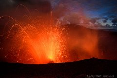 Erupting Mt. Yasur volcano on Tanna Island, Vanuatu