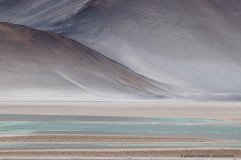 Almost a painting: Desert mountains at Salar de Aguas Calientes in Chile