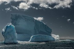 Iceberg impression at the coast of South Georgia Island