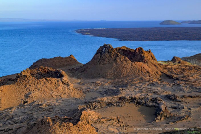 Volcano craters on Bartolomé Island, Galapagos