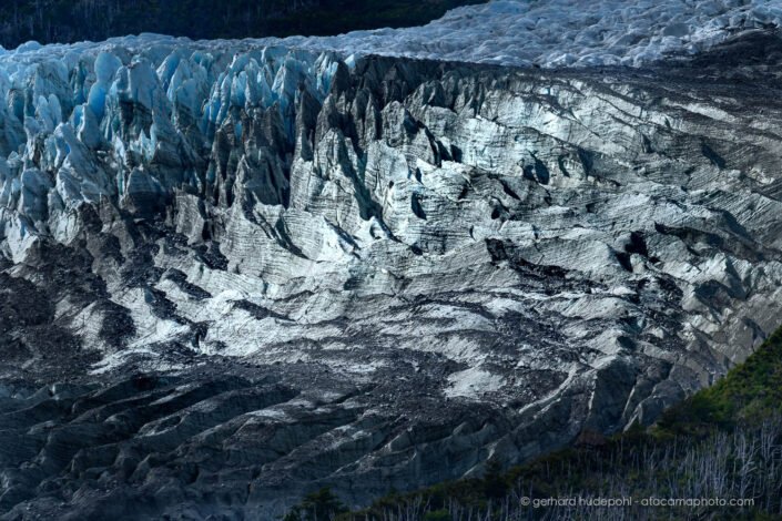 Glacier Relander from the air, Patagonia Chile