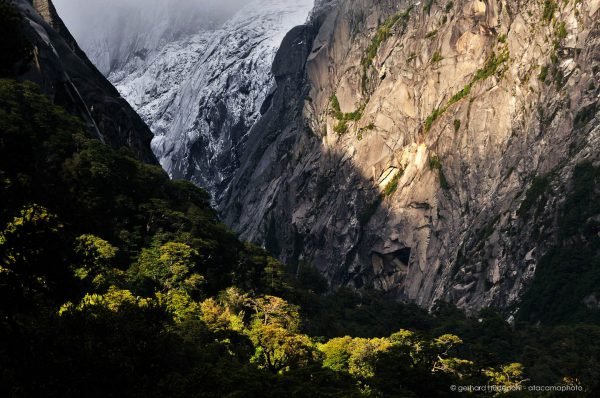 Amazing moments of light in the mountains of Cochamo valley, Patagonia Chile